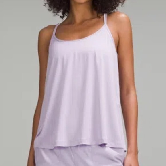 lululemon athletica Tops - Lululemon Modal Silk-Blend Spaghetti Strap Tank - Sz 10